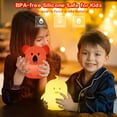 thumbnail image 4 of Luz de noche de pingüino, luz de noche para bebé, luz de noche portátil, luz de noche para niños, luz de noche de silicona de pingüino multicolor, 9 colores, control sensible al tacto, lámpara para ni, 4 of 5