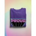 thumbnail image 3 of Proud Purple Glitter Banner Sweatshirt Men -Smartprints Designs, Male 5X-Large, 3 of 4