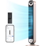 Dreo Smart Tower Fans for Home, 90° Oscillating Fan Bedroom Indoors, Voice Control Floor with 12H Timer, 42 Inch Quiet Bladeless Standing LED Display, 9 Speeds, Work Alexa/Google