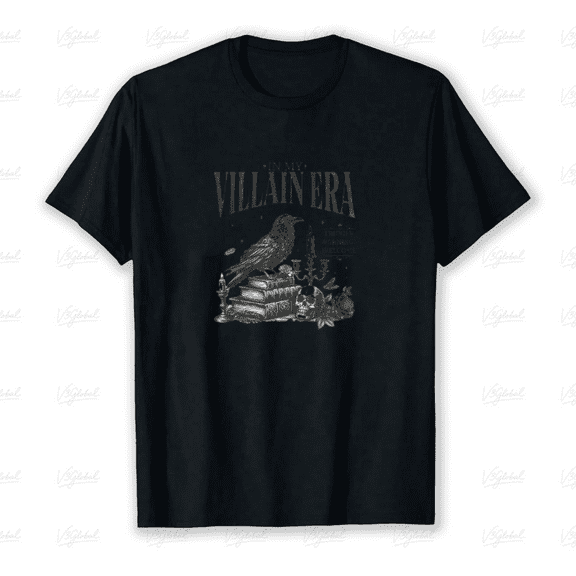 Book Lover Villain Era Reading Gift Literary Quote Unisex T-Shirt, up to size 5XL
