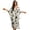 Beige and Black - Floral, variant on Aztec Tribal Print Women's Kaftan Maxi Dress Plue Size V-neck Beach Cover Ups Batwing Sleeve Caftan Dresses Lightweight Swimsuit Coverups