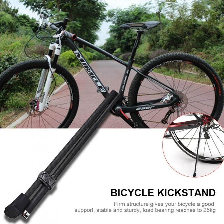 Bicycle Kickstand trek bike stand Sturdy Lightweight Carbon Fiber Bike Quick Release Stand Rack with Load Bearing 25kg for 26 27.5inch Mountain Bike