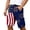 47Blue129, variant on FYDUU Men's Casual Cargo Shorts Patriotic Stars And Stripes Print Shorts USA 250th Anniversary Festival Shorts Trendy Bottom L