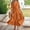 Orange, variant on Kmdttou Women's Maxi Dresses Long Sleeve Casual Fashion Summer V-Neck Short Sleeve Button Drawstring Split Hem Solid Waist Dresses