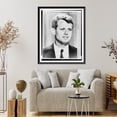 thumbnail image 4 of Historic Framed Print, [Robert Francis Kennedy, bust portrait, facing slightly right], 17-7/8" x 21-7/8", 4 of 9
