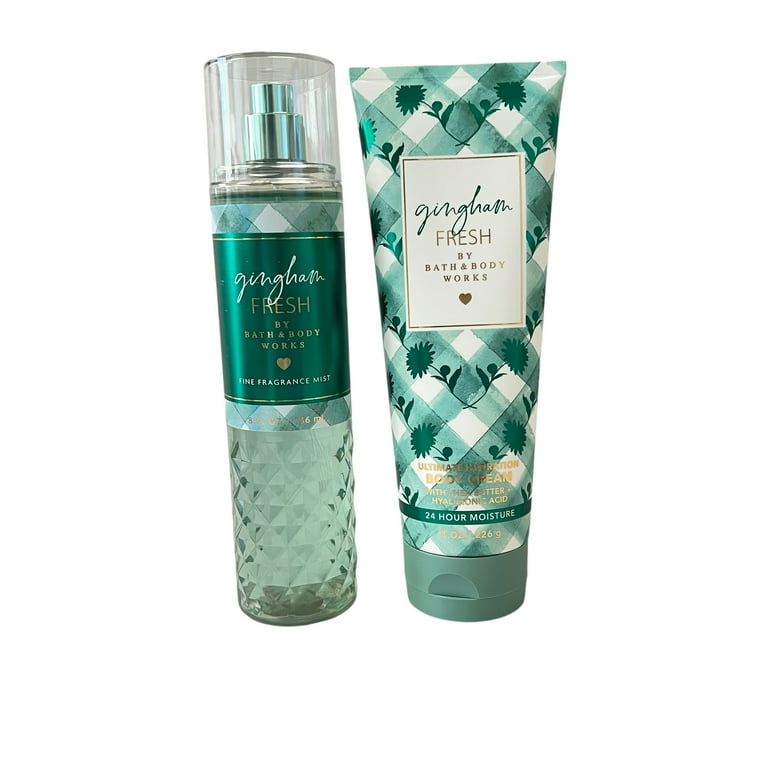 Bath & Body Works Gingham Fresh Fragrance Mist & Body Cream Set