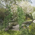 thumbnail image 2 of Outsunny 8.7FT Garden Arch Trellis with Scrollwork Wedding Arbor for Roses, 2 of 10