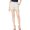 Beige, variant on MAISON JULES Womens Navy Stretch Pocketed Flat Front Straight leg Shorts 14