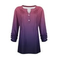 thumbnail image 5 of fatyb Women's Long Sleeve Blouses Casual Dressy V Neck Pleated Shirts Business Work Tops for Women, 5 of 5