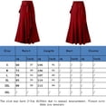 thumbnail image 2 of Faldas largas Falda larga casual para damas Una línea Asimétrica Color sólido Estilo sexy Traje diario Ygjytge Vino rojo T S para Mujer, 2 of 8