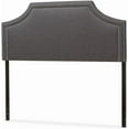 thumbnail image 3 of Urban Upmarket Modern and Contemporary Fabric Upholstered Headboard, Nailded Trim Head Board Grey/Full, 3 of 8