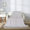 thumbnail image 3 of ZNDUO Gray Abstract Lines Pattern Pattern Thickening Blanket, Fluffy Soft Cozy Flannel Throw Blankets, 80"x60" Inches, 3 of 8