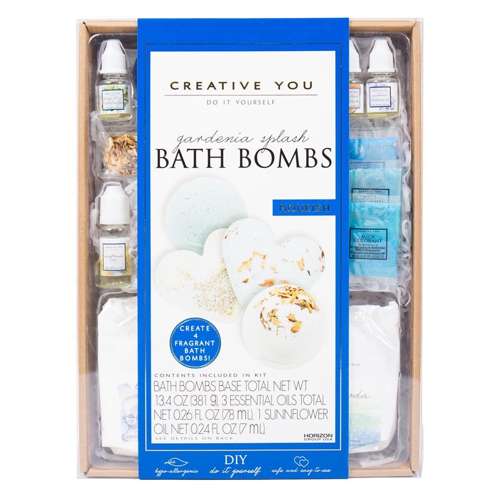 Creative You Gardenia Splash Bath Bombs