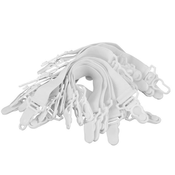 16pcs Bed Sheet Mattress Elastic Grippers Holder Clips Fastener (White)