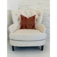 thumbnail image 2 of Plutus Sweet Henna Luxury Throw Pillow in Red and Gold 12"L x25"W, 2 of 3