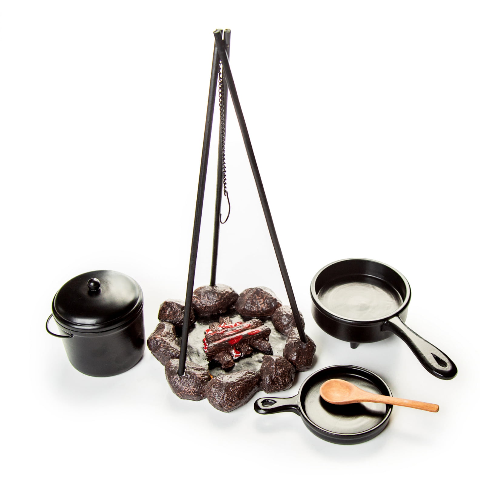 The Queen's Treasures 7 Piece Copper Look Pots, Pans, Kettle + Roast Chicken, Great Accessory for 18 inch Dolls