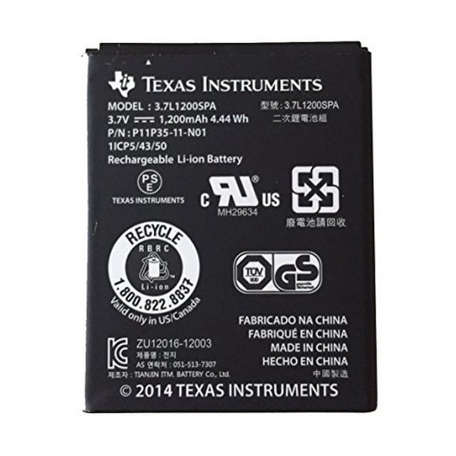 Batterie Rechargeable pour TI Nspire CX, TI Nspire CX CAS (Nouveau Modèle)