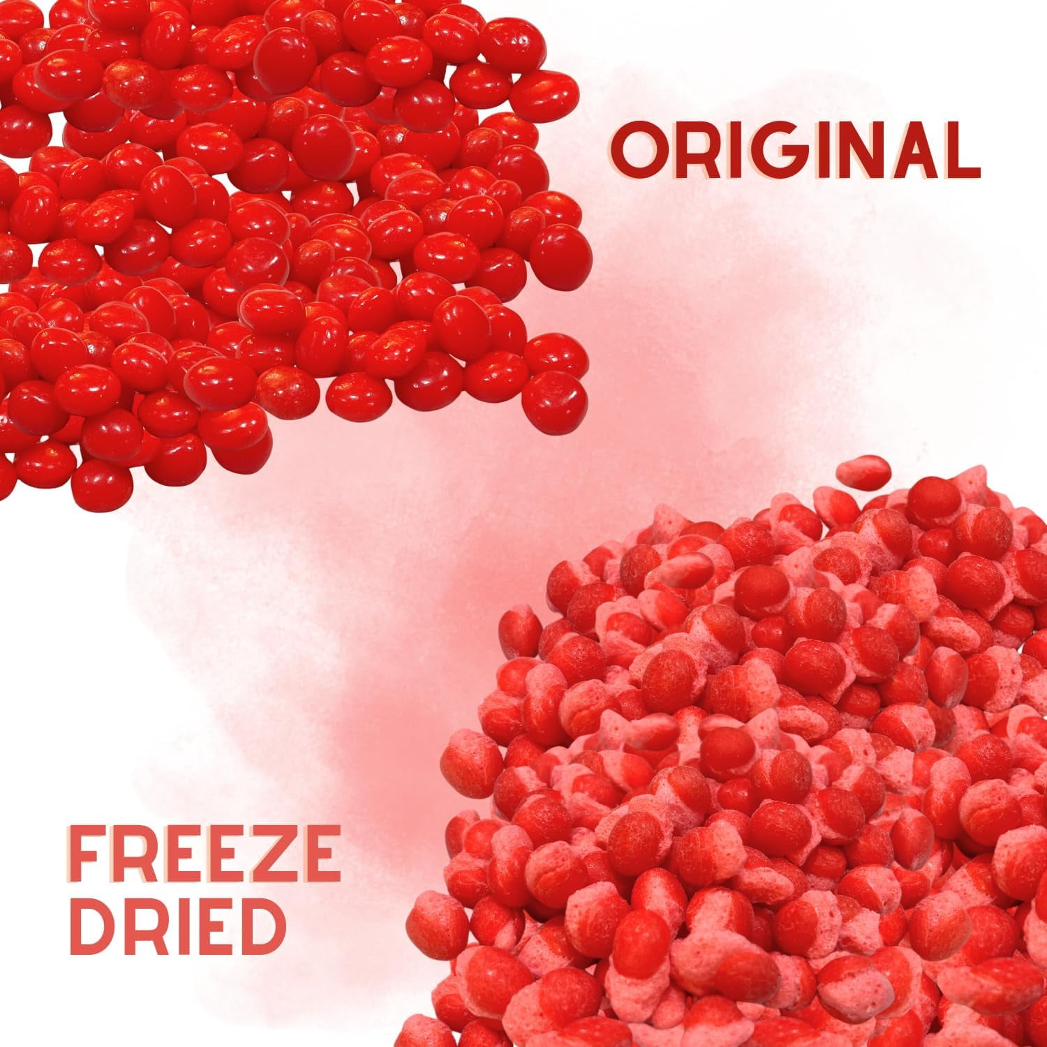Freeze-Dried Candy Fiery Cinnamon Puffs 1LB Candy - Cinnamon Flavored Candy - Deliciously Crunchy, Intense Flavor, Lightweight Snack - Resealable Bag - Ships in Box