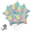 Iridescent Pastel Rainbow Star Balloon Bouquet Kit