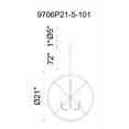 thumbnail image 2 of CWI Lighting Lustre 5 Lumières avec Finition Noire, 2 of 2