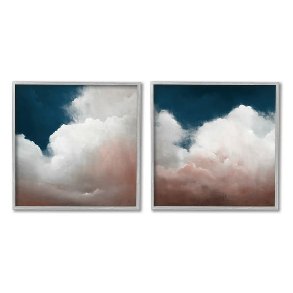 Stupell Indtries Flullfy Clouds Deep Blue Sky Landscape Stormy Day,12 x 12,Design by Haxton