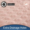 thumbnail image 6 of Sanmadrola Bath Tub Shower Mat 40 x 16 Inch Non-Slip and Extra Large, Bathtub Mat with Suction Cups, Machine Washable Bathroom Mats with Drain Holes Black, 6 of 7