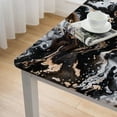 thumbnail image 5 of WYYP Marble Pattern Abstract Brush Strokes Square Tablecloth Washable for Home Kitchen Outdoor Decoration 100% Polyester Fiber 46*46, 5 of 8
