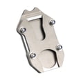 thumbnail image 4 of Placa de soporte ampliadora de almohadilla de pata de cabra para motocicleta, base ampliada, fácil instalación, accesorios extensores para motocicleta Blanco plateado, 4 of 9