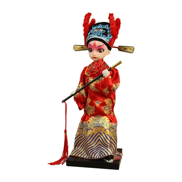 Estatua de muñeca china tradicional, figura decorativa, colección artesanal de sobremesa. Novio