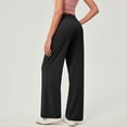 thumbnail image 4 of Pants for Women Casual Work Stretchy Slim Fit Trousers Office Slacks with Pockets, 4 of 6