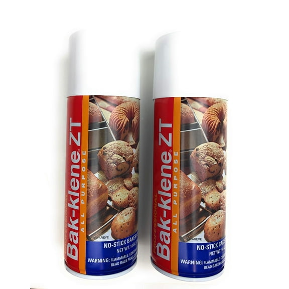 Bak-Klene ZT All Purpose IEF31 Release Spray - Baking Spray, Grill Nonstick Spray for Cooking, Pan Oil Spray, High Heat Cooking Spray to Keep Food Prom Sticking to Your Pans, 14oz, pack of 2