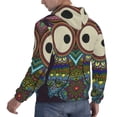 thumbnail image 6 of Sikiie Boho Owl Men's Hoodie, Essentials Hoodie, Sweatshirt, Pullover Hooded Sweatshirt for Men-4X-Large, 6 of 7