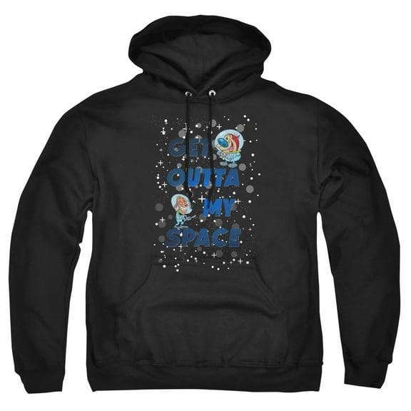 Ren And Stimpy Get Outta My Space Unisex Adult Pull-Over Hoodie