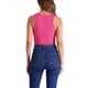 thumbnail image 3 of INSPIRAR CHIC Body sin mangas para mujer, top de cuello halter asimétrico XL color rosa intenso, 3 of 6