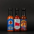 thumbnail image 5 of Hot Ones Season 24 Heat Pack, Hot Sauce Pack With Onima (IL MIG+), Black-Eyed Susan (Red Flag), High River Sauces (Peppers Up!), Made With All Natural Ingredients, 5 fl oz Bottles (3-Pack), 5 of 8