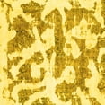 thumbnail image 1 of Ahgly Company Indoor Square Abstract Yellow Modern Area Rugs, 3' Square, 1 of 4