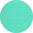 thumbnail image 1 of Ahgly Company Indoor Round Solid Turquoise Blue Modern Area Rugs, 8' Round, 1 of 4