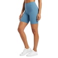thumbnail image 2 of COUVER Women's Cotton 15-Inch Biker Shorts Sky Blue Small 1 Pack (1 Count), 2 of 6