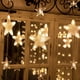 thumbnail image 2 of Guirnaldas de luces LED, cortina de estrellas conectable, luces de hadas para ventanas con control remoto, luces navideñas para decoración de ventanas, 2 of 8
