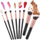 thumbnail image 5 of Emaxdesign Brochas De Maquillaje 17 Piezas Brocha Sintética Premium Para Base De Maquillaje En Polvo Para Mezclar Rubor Corrector Ojos Cara Líquido Polvo Crema Cosméticos Kit De Brochas (Oro Rosa), 5 of 5