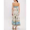 thumbnail image 2 of Women High Waist Cotton Linen Printed Cami Dress Casual Summer Sundress, 2 of 3