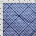 thumbnail image 3 of oneOone Viscose Jersey Royal Blue Fabric Geometric Quilting Supplies Print Sewing Fabric By The Yard 60 Inch Wide, 3 of 4