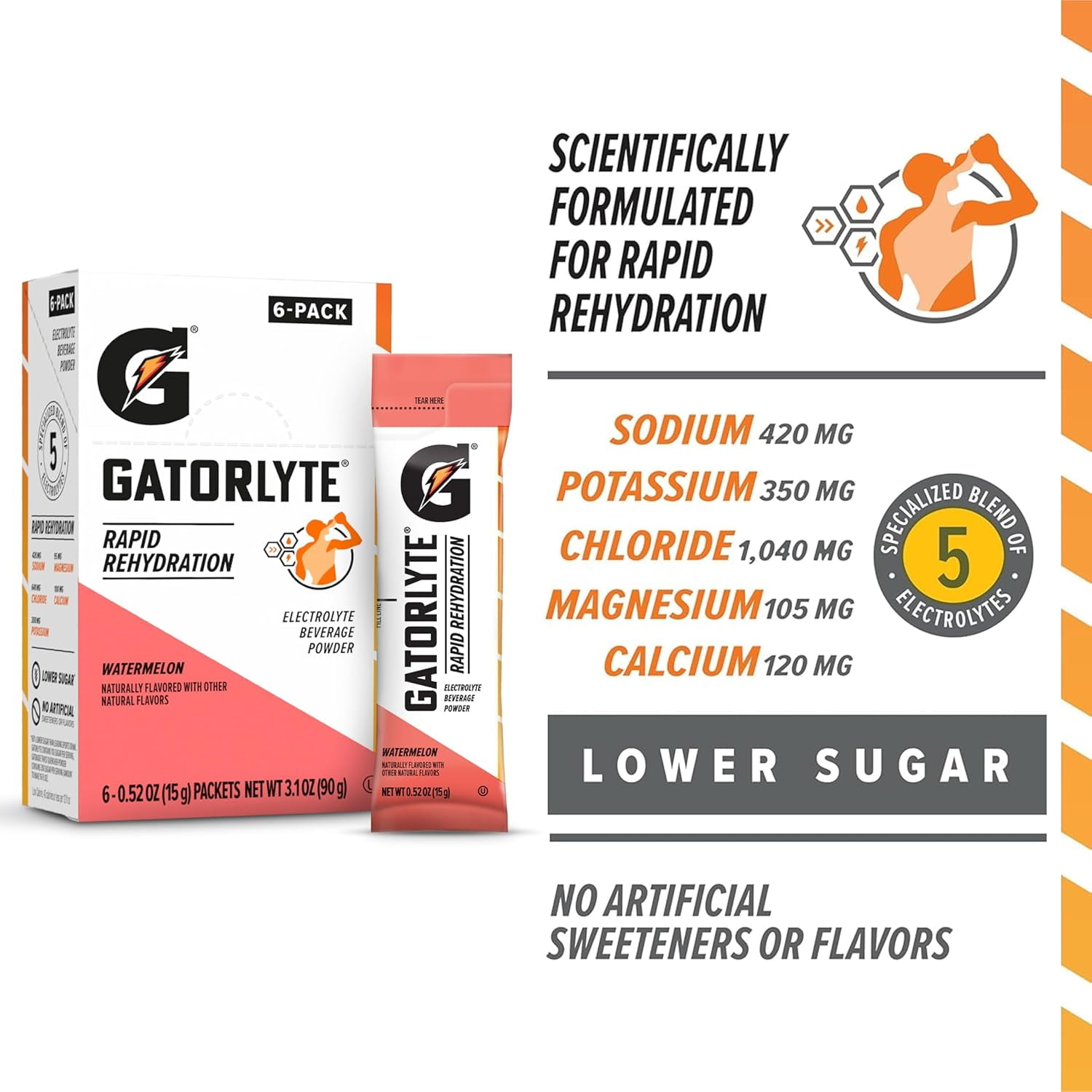 Wilson x Gatorade Basketball Court Essentials Kit - Includes Wilson NBA DRV Ball Pump Kit, Eye Black Stick, and Gatorlyte Watermelon Electrolyte Powder