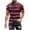 Wine, variant on JIUKE Men T-Shirts Plus Size Striped Tee Shirts Short Sleeve Loose Comfy Crew Neck Workout Summer Tops