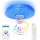 thumbnail image 1 of 36W Dimmable LED Ceiling Light, RGB Color Changing Music Light with Bluetooth Speaker, Suitable for Bathroom, 1 of 6