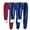 2Blue, variant on PuLe pants for women 3PC Women's Color Blocked Velvet Pants Loose Home Tight Leg Sports Warm Sherpa Lined Athletic Sweatpants Jogger Fleece
