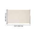 thumbnail image 2 of VEVOR Beige Retractable 71''x118'' Awning-Rugged Full Aluminum Rust-Proof; Patio Sunshine Screen; Privacy Divider; Wind Screen. Longer Service Life, Suitable for Courtyard, Roof Terraces and Pools, 2 of 9