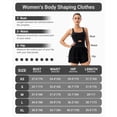 thumbnail image 6 of Women Workout Romper Onesie with Padded Bras Sleeveless One Piece Outfits Shorts Atheletic Running Jumpsuit Clothes, 6 of 6