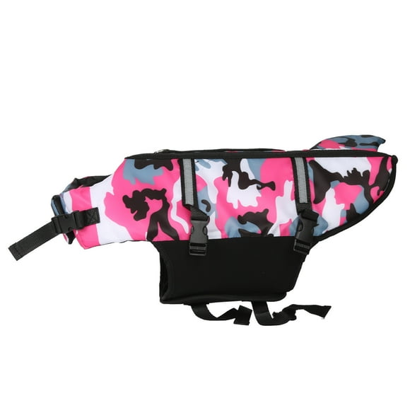 Agiferg Life Jacket Pet Rescue Coat Reflective Outdoor Dog Clothes Pet Swimsuit Dog