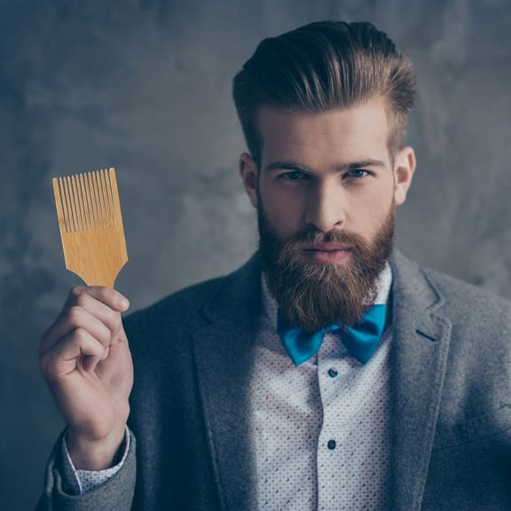 YEAHIBABY 3Pcs Wood Wide Tooth Comb Rake Hair Brush for Styling and Scalp Massage